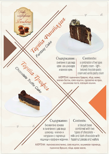 Сладкарница Бонбона - Гастрономия и хотелиерство