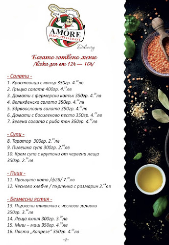 Opinii despre Аморе Пицария-ресторант în Пловдив - Гастрономия и хотелиерство