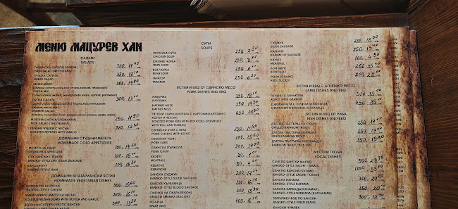 Opinii despre Механа и Къща за гости "Мацурев хан" în Банско - Гастрономия и хотелиерство