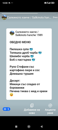 Comentarii opinii despre Салкиното Ханче 1989